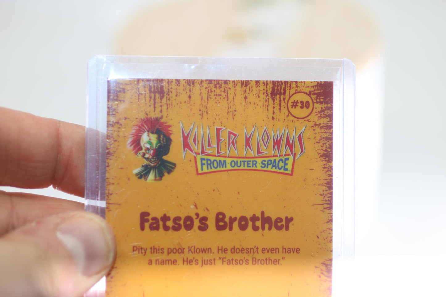 Killer Klowns From Outer Space Trading Card - Fatso's Brother #30 Holo foil