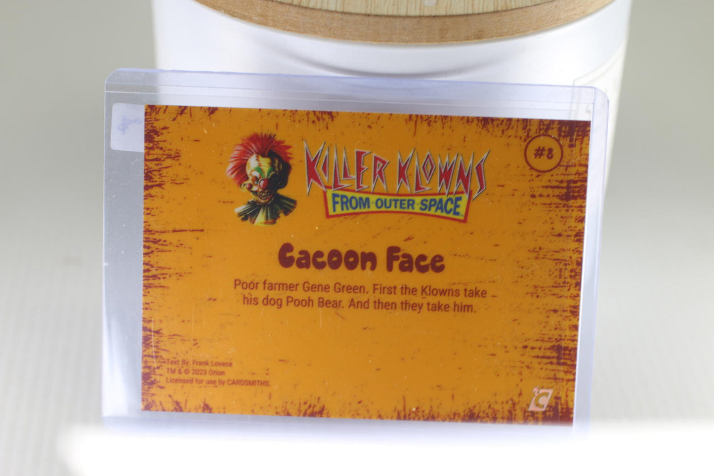 Killer Klowns From Outer Space Trading Card #8 Cocoon Face foil holo