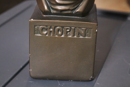 Vintage Alabaster Chopin Head Figurine Statue Sculpture Height 14"