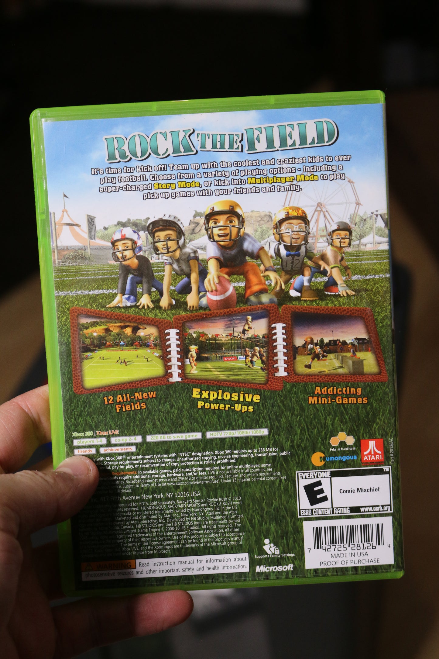 Backyard Sports: Rookie Rush (Microsoft Xbox 360, 2010) Compete Atari