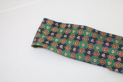 Giordano Bruno floral flowers motif logo tie