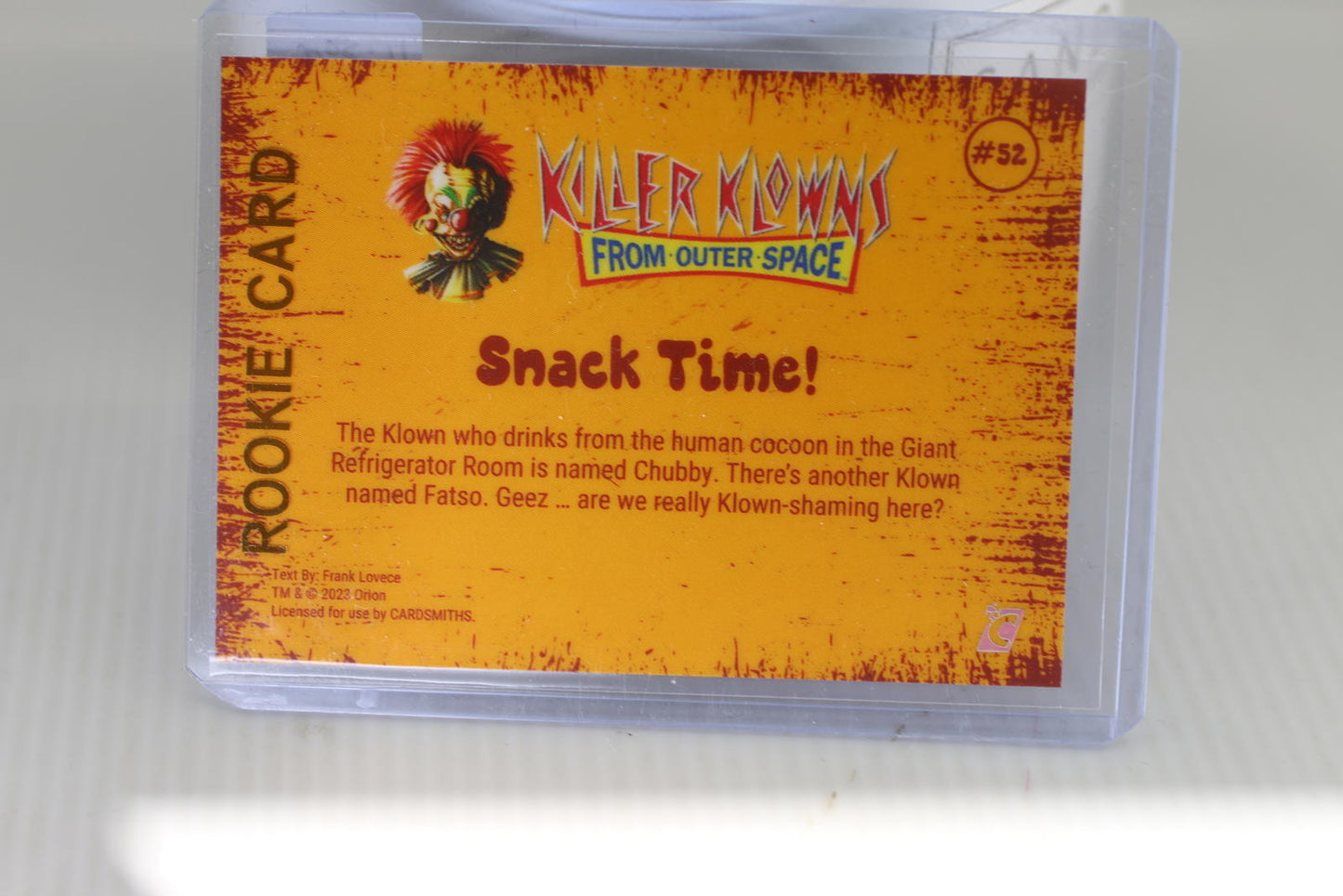 Killer Klowns From Outer Space #52 Snack Time! Rookie Card holo foil