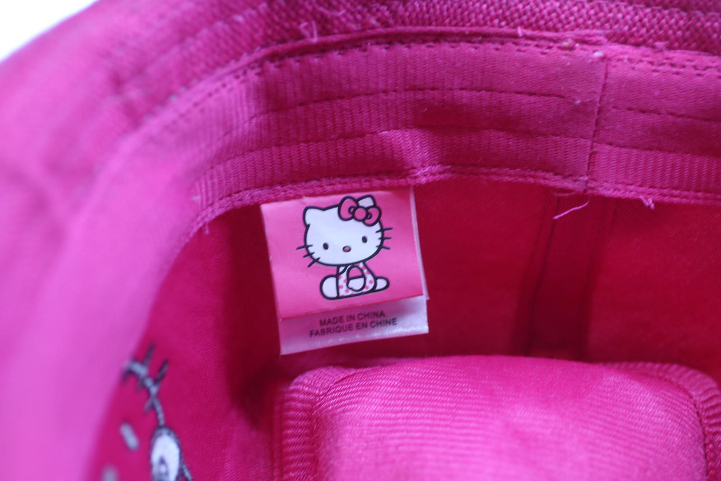 Hello Kitty Pink Fedora Hat with Multicolour Braided Band