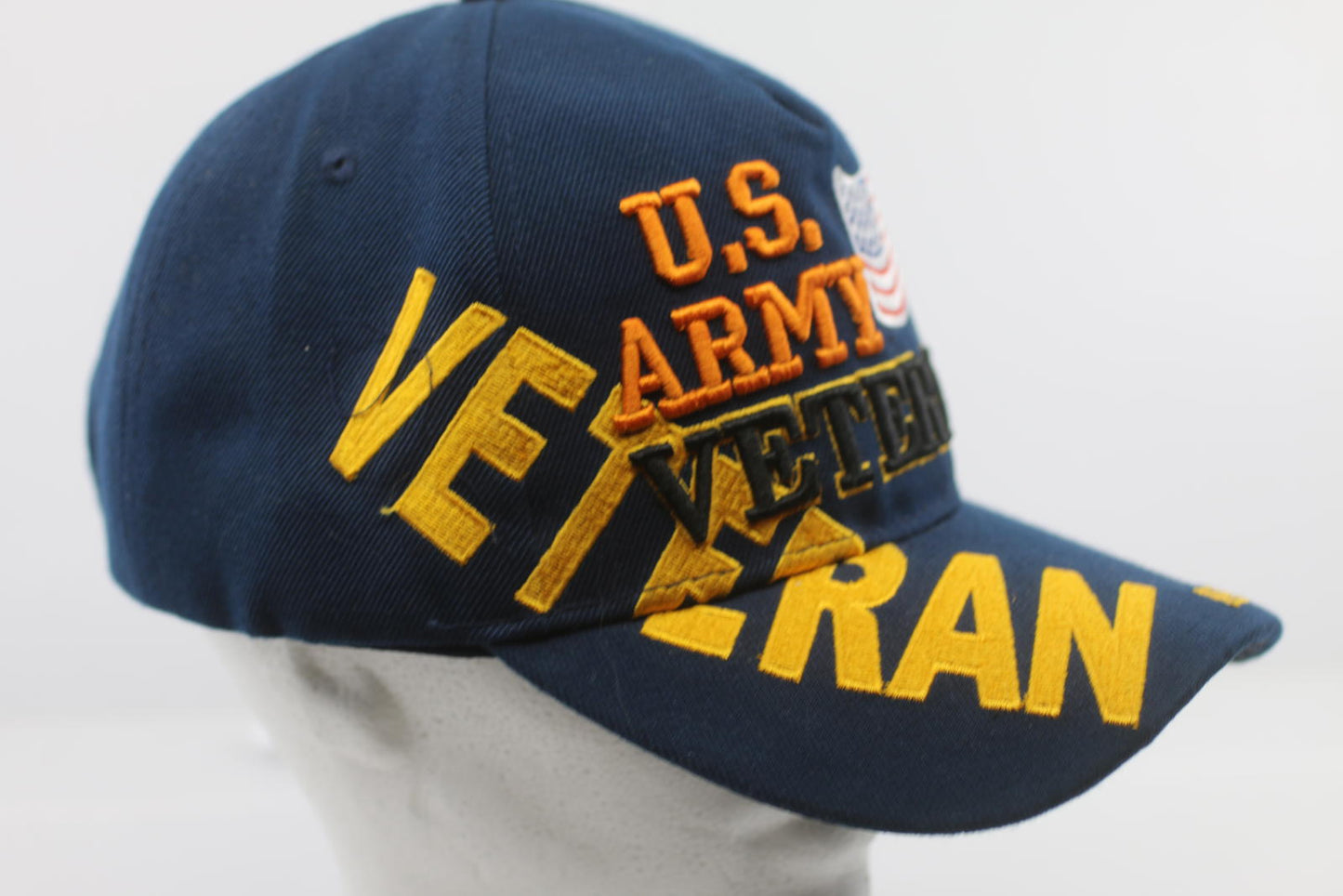 U.S. Army Veteran Embroidered Navy Blue Cap