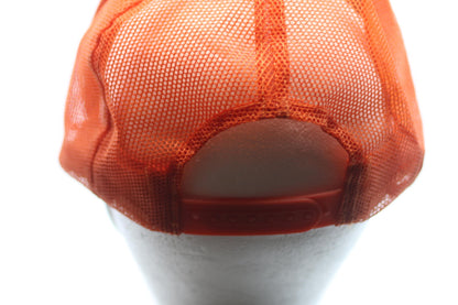 Vintage AAA School Safety Patrol Orange Mesh Cap with Pin