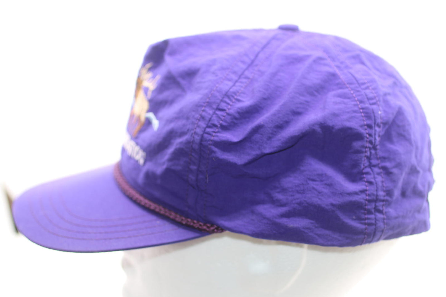 Vintage Rocky Mountain Elk Foundation Purple Rope Cap Logo