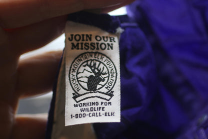 Vintage Rocky Mountain Elk Foundation Purple Rope Cap Logo