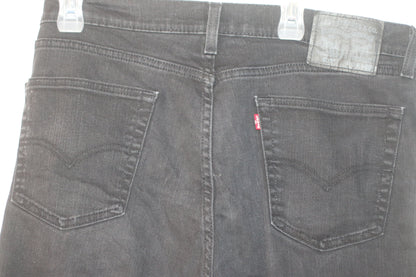 Levi's 505 Regular Fit Jeans - Black, 34Wx30L Mens Work Casual Jeans Levi Straus