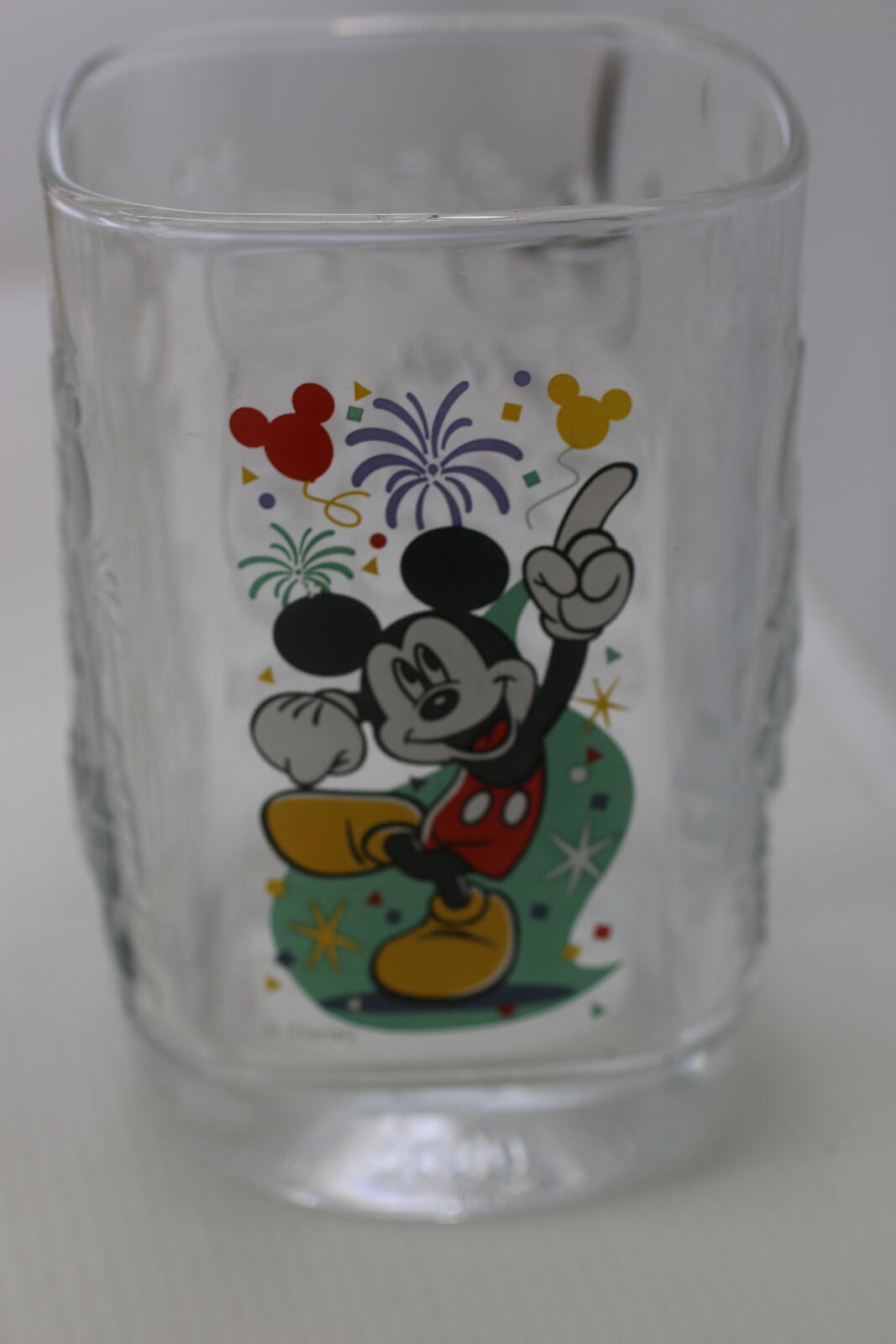 Disney Mickey Mouse 25th Anniversary Commemorative Glass Mc donald's