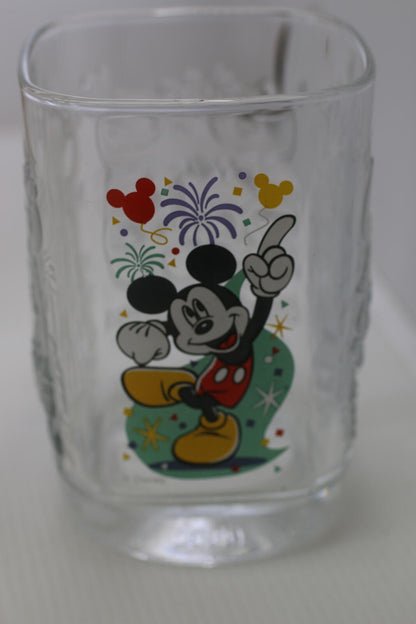 Disney Mickey Mouse 25th Anniversary Commemorative Glass Mc donald's
