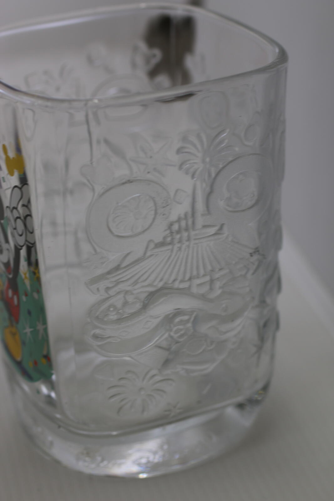 Disney Mickey Mouse 25th Anniversary Commemorative Glass Mc donald's