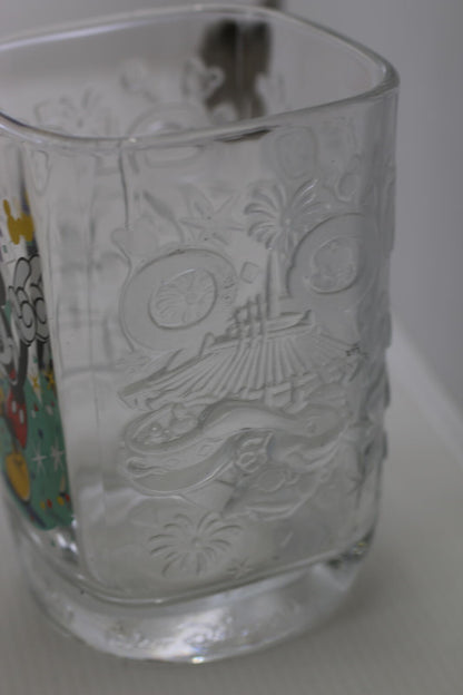 Disney Mickey Mouse 25th Anniversary Commemorative Glass Mc donald's