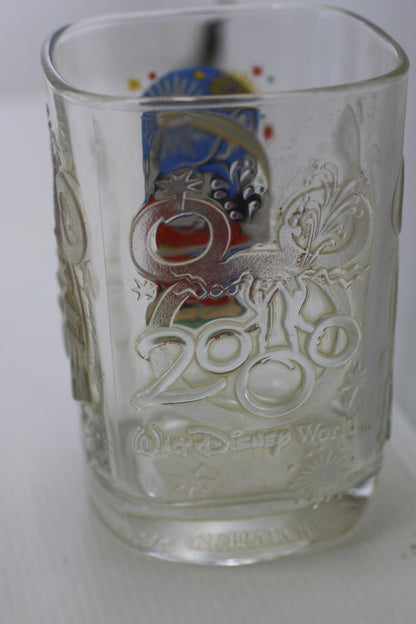 Walt Disney World EPCOT 2010 Mickey Mouse Souvenir Glass Fantasia2000 McDonald's