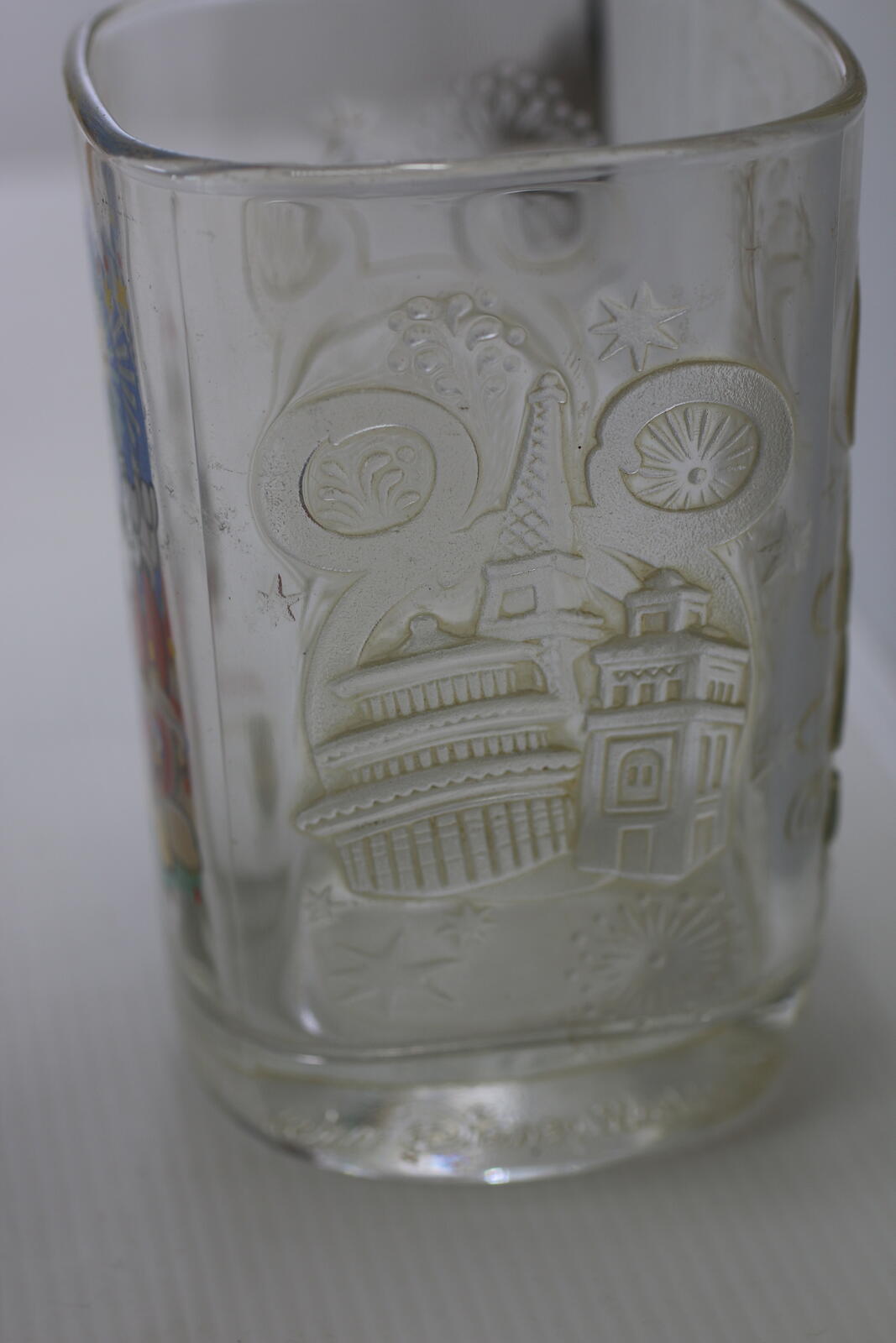 Walt Disney World EPCOT 2010 Mickey Mouse Souvenir Glass Fantasia2000 McDonald's