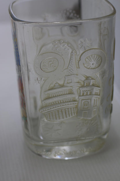 Walt Disney World EPCOT 2010 Mickey Mouse Souvenir Glass Fantasia2000 McDonald's