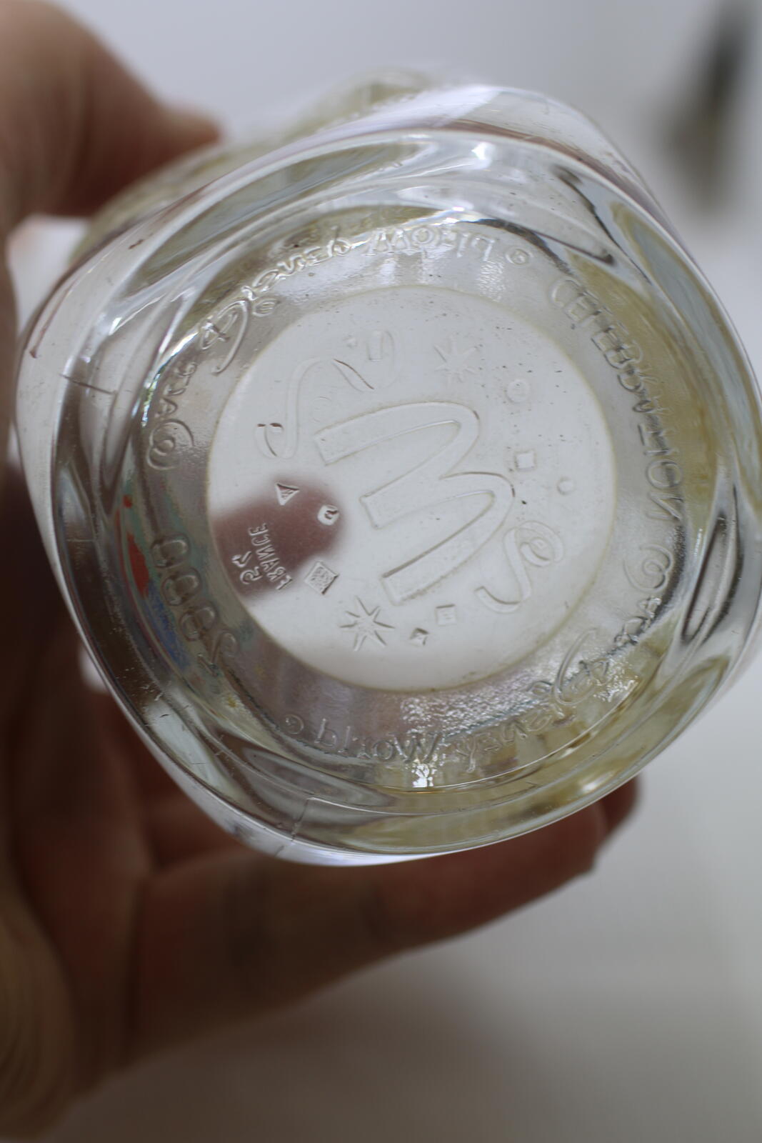 Walt Disney World EPCOT 2010 Mickey Mouse Souvenir Glass Fantasia2000 McDonald's