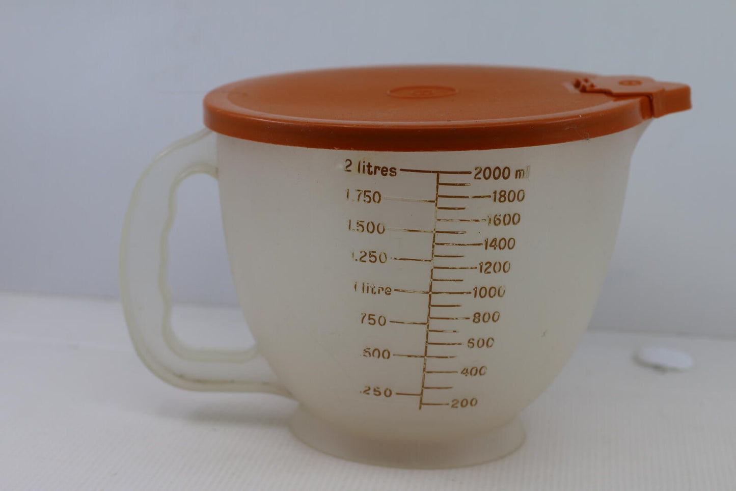 VTG 1977 Tupperware Measuring Bowl Mix N Store 4 Cup 1288-5 With Lid