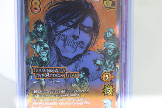 Attack on Titan Trading Card - Teaming with The Attack Titan Universus FOIL
