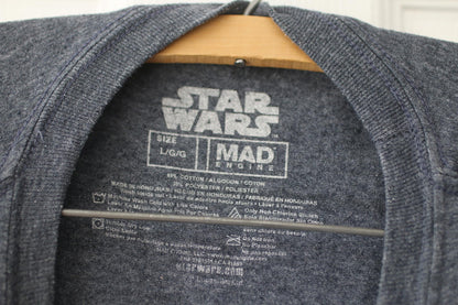 Grey/Blue R2-D2 Star Wars Graphic T-Shirt Size: Large