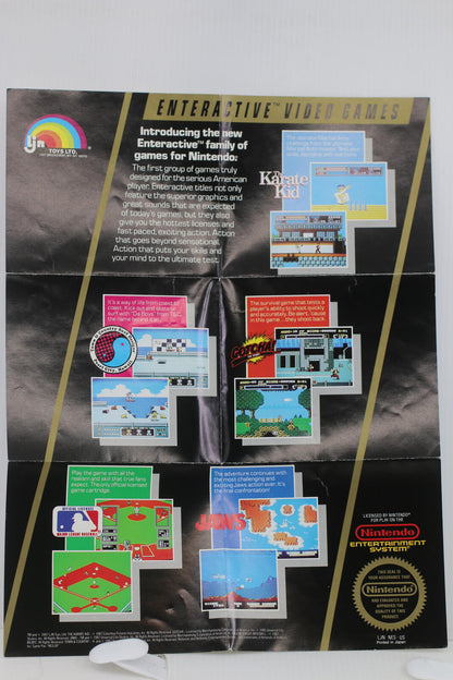 Vintage Nintendo Entertainment System (NES) Interactive Video Games Poster
