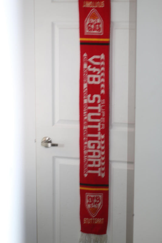 VfB Stuttgart Scarf – “Die Jungs vom Cannstatter Wasen” Red Knit Football Schal