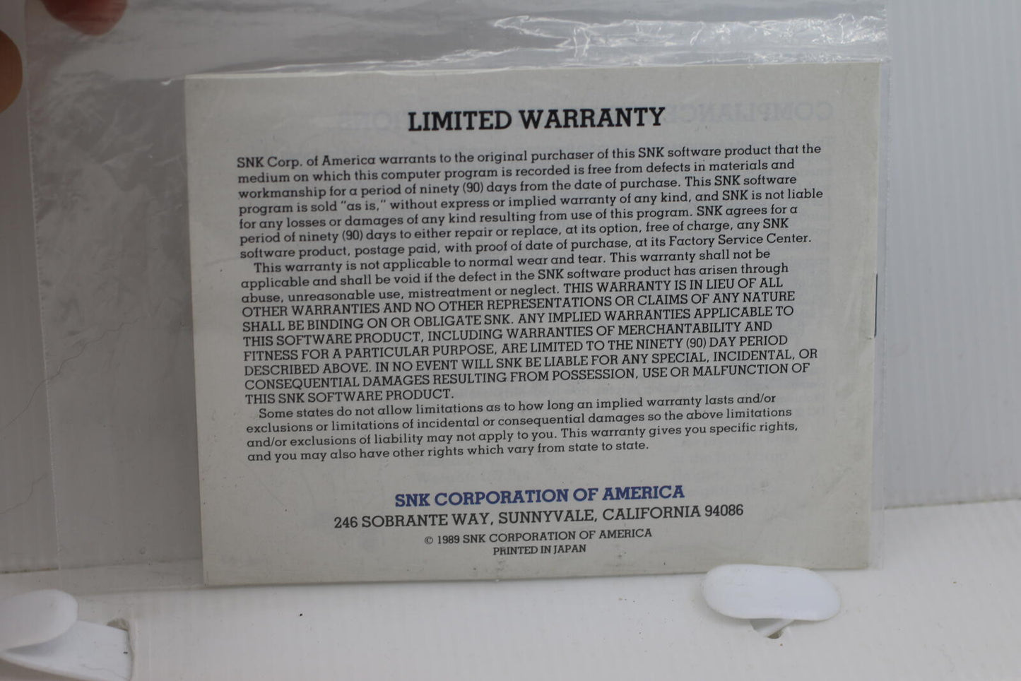 vINTAGE Nintendo NES Instruction Manual BOOKLET P.O.W. Prisoners of War NO GAME