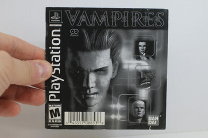 PlayStation Vampires iNSTRUCTION BOOK ONLY ps1  nO Game Disc Case