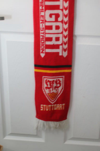 VfB Stuttgart Scarf – “Die Jungs vom Cannstatter Wasen” Red Knit Football Schal