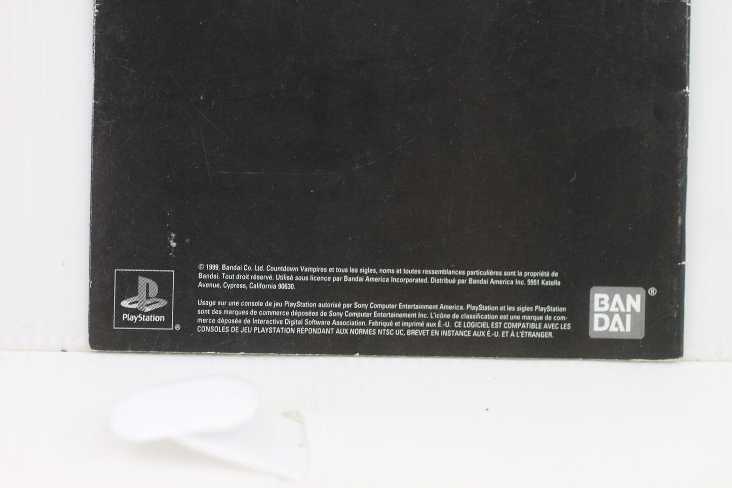 PlayStation Vampires iNSTRUCTION BOOK ONLY ps1  nO Game Disc Case