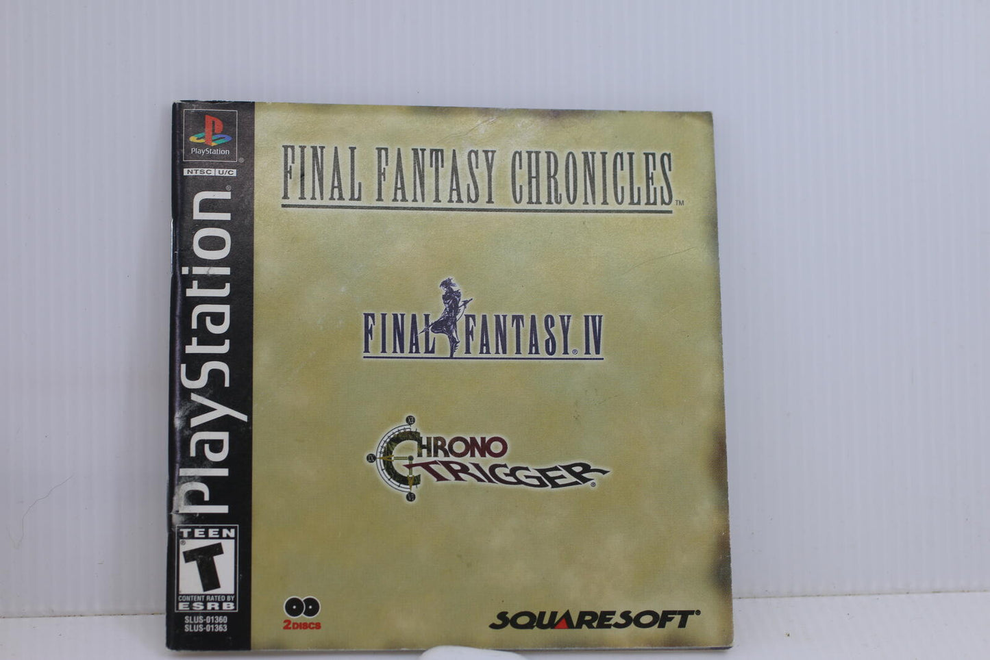 Final Fantasy Chronicles Black Label PS1 PlayStation Instruction Manual Only