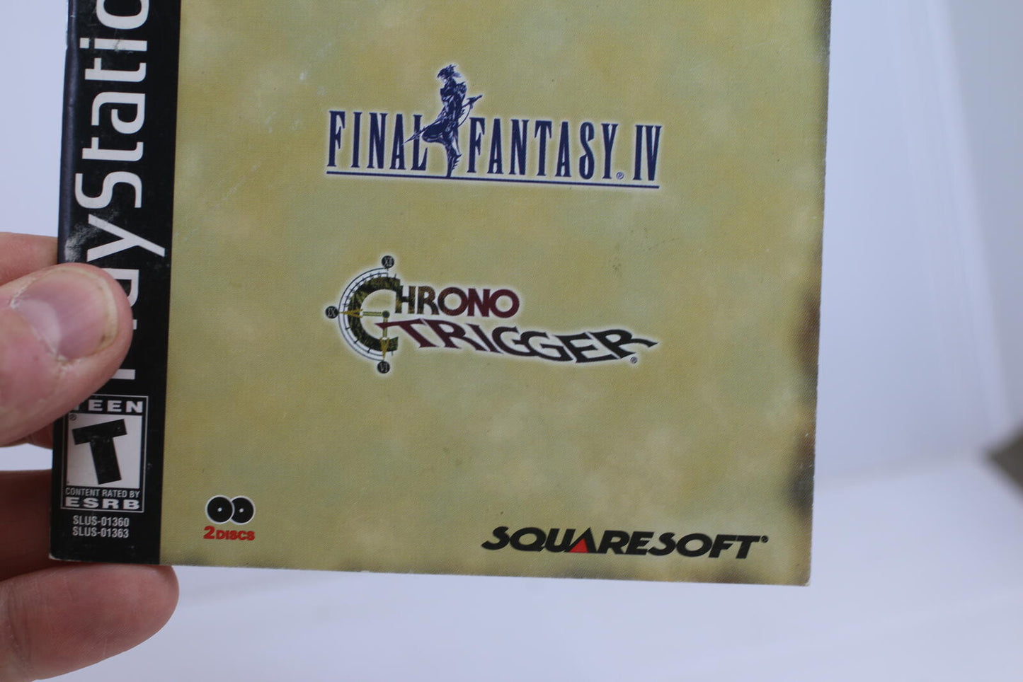Final Fantasy Chronicles Black Label PS1 PlayStation Instruction Manual Only