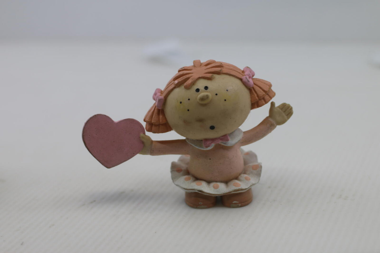 Vtg Bumpkins Fabrizio George Good Girl Figurine Holding Pink Heart pvc figure