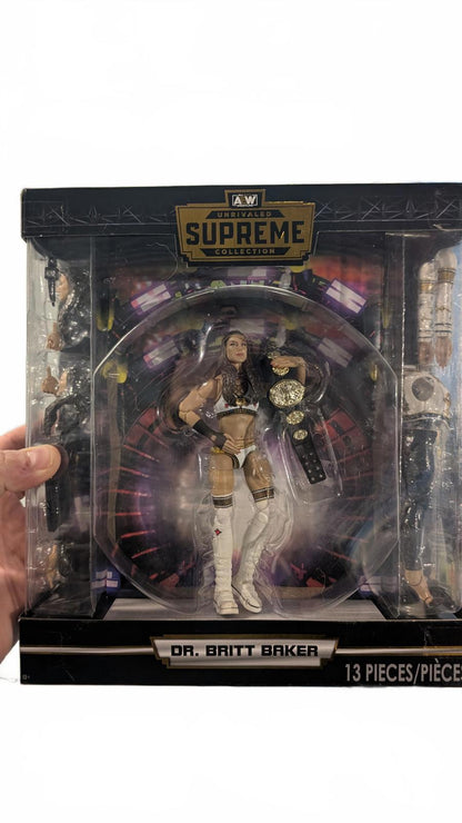AEW Unrivaled Supreme Collection Dr. Britt Baker Action Figure toy brand new box