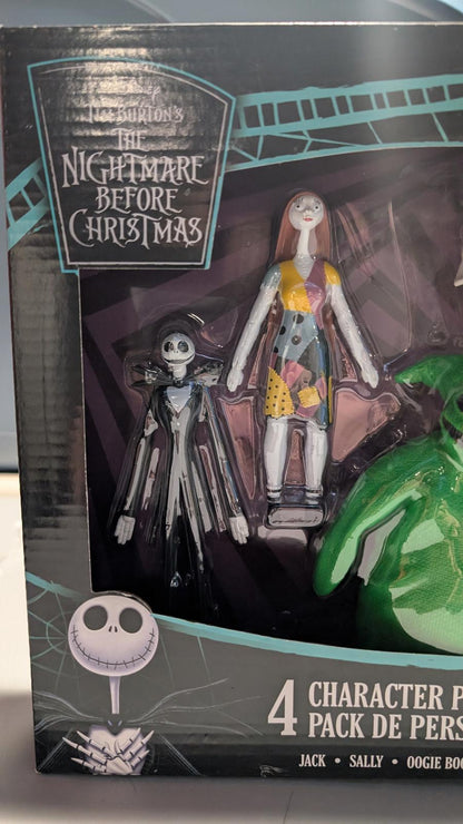 Flexfigs Nightmare Before Christmas 4 Character Pack - Jack, Sally, Oogie Boogie