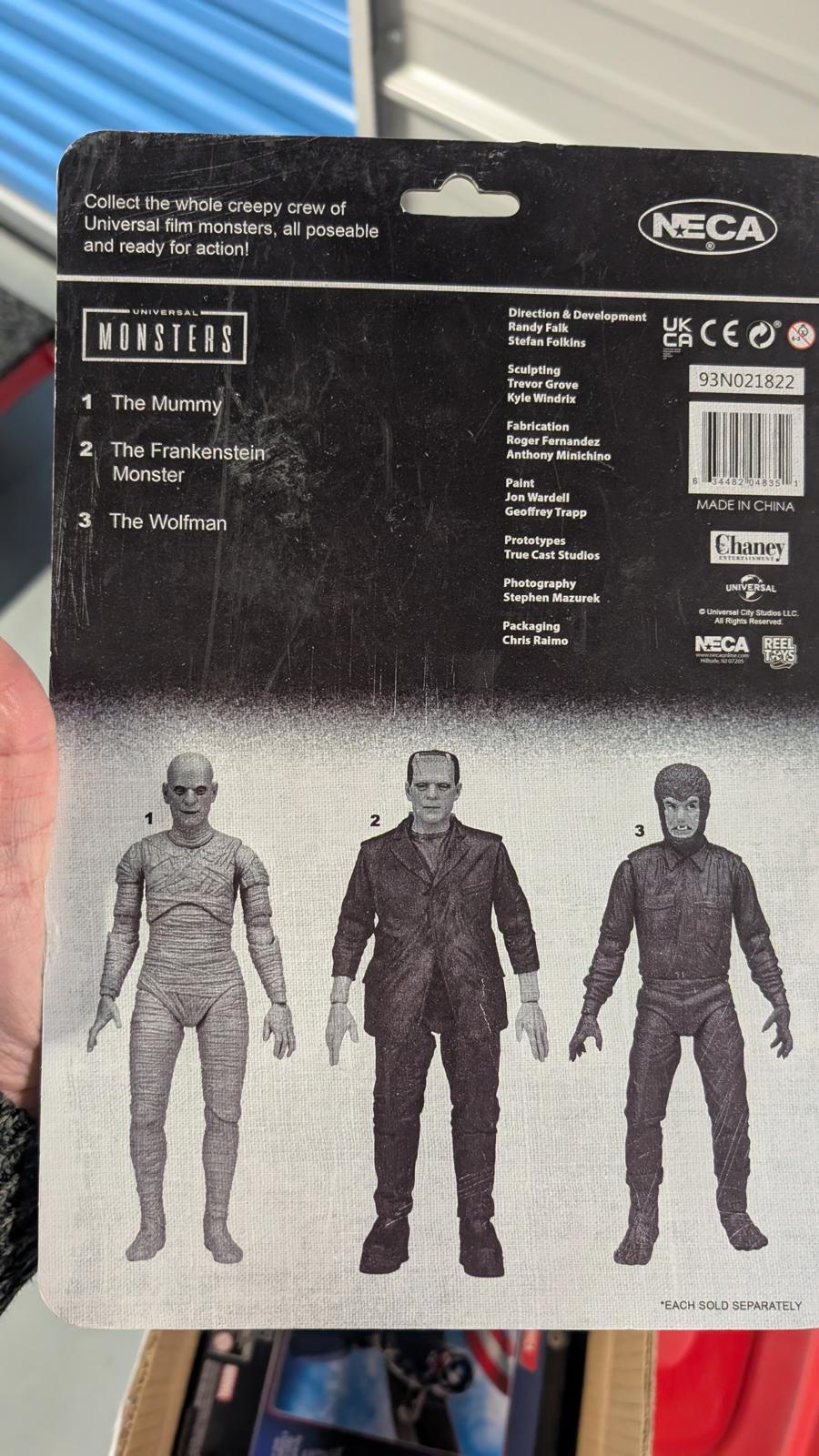 Universal Monsters The Wolfman Retro Glow in the Dark 7in. Action Figure NECA