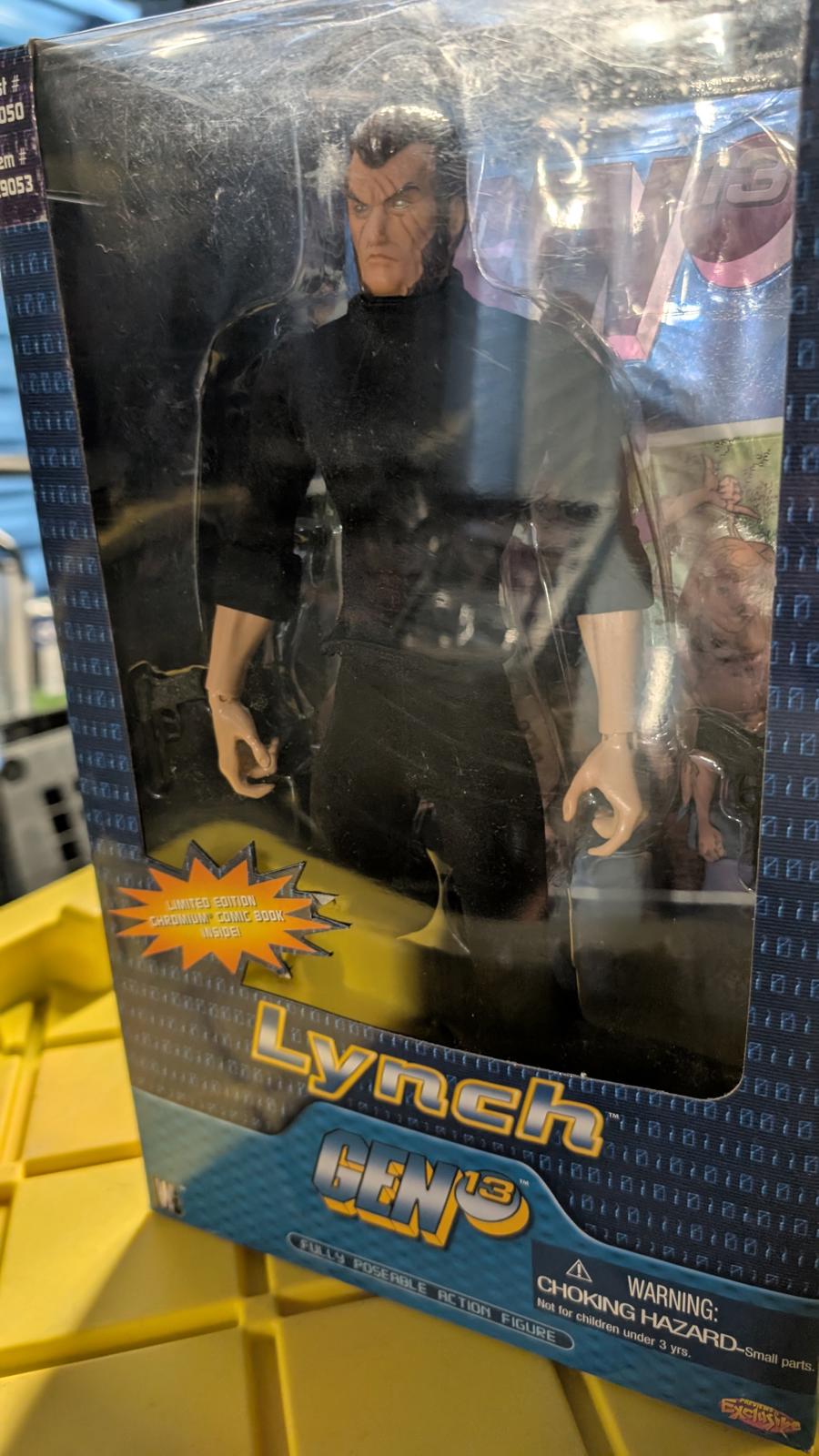 Gen 13: Lynch Action Figure, includes Chromium Comic Book, 1999, NIB, WildStorm