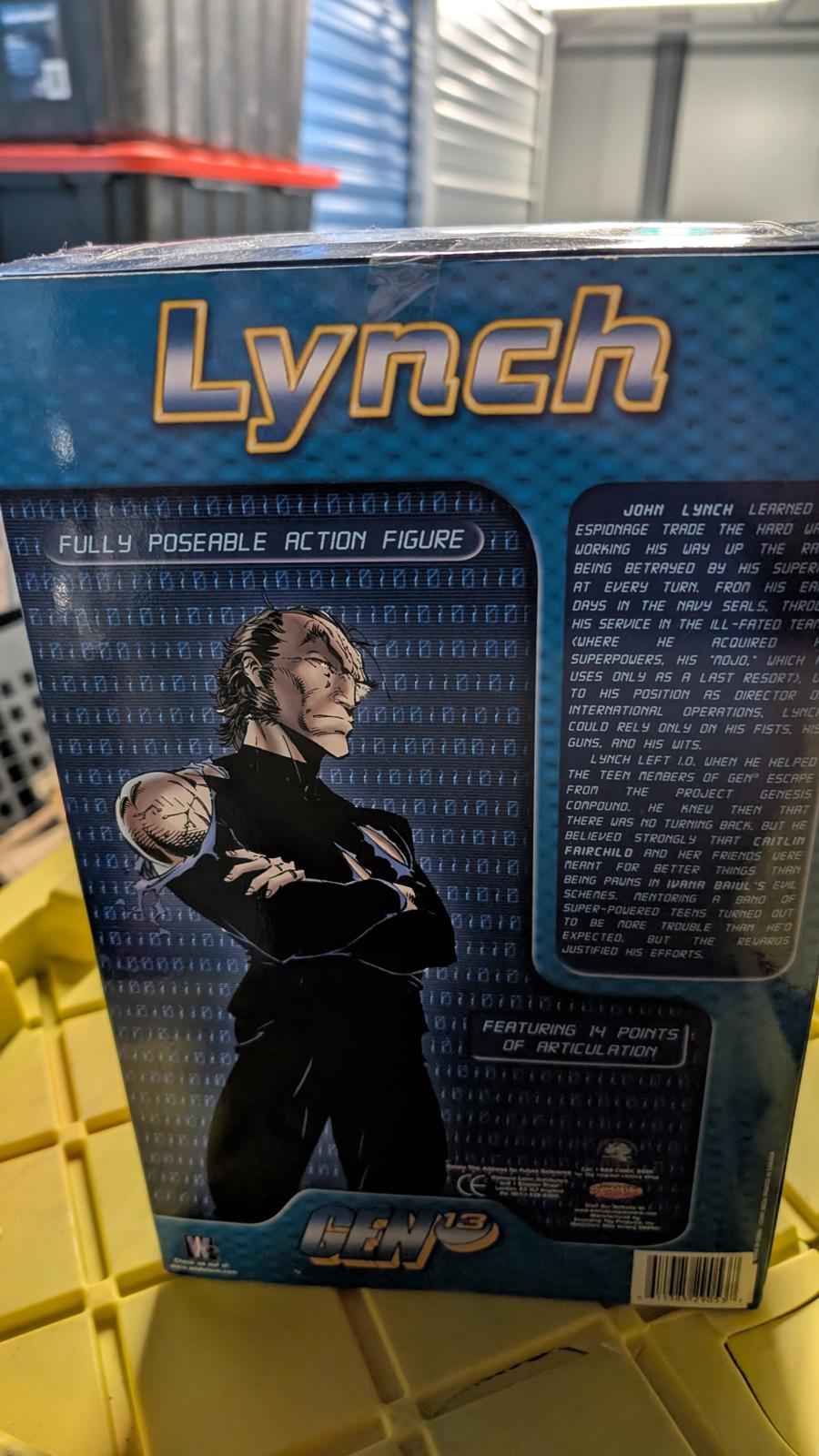 Gen 13: Lynch Action Figure, includes Chromium Comic Book, 1999, NIB, WildStorm