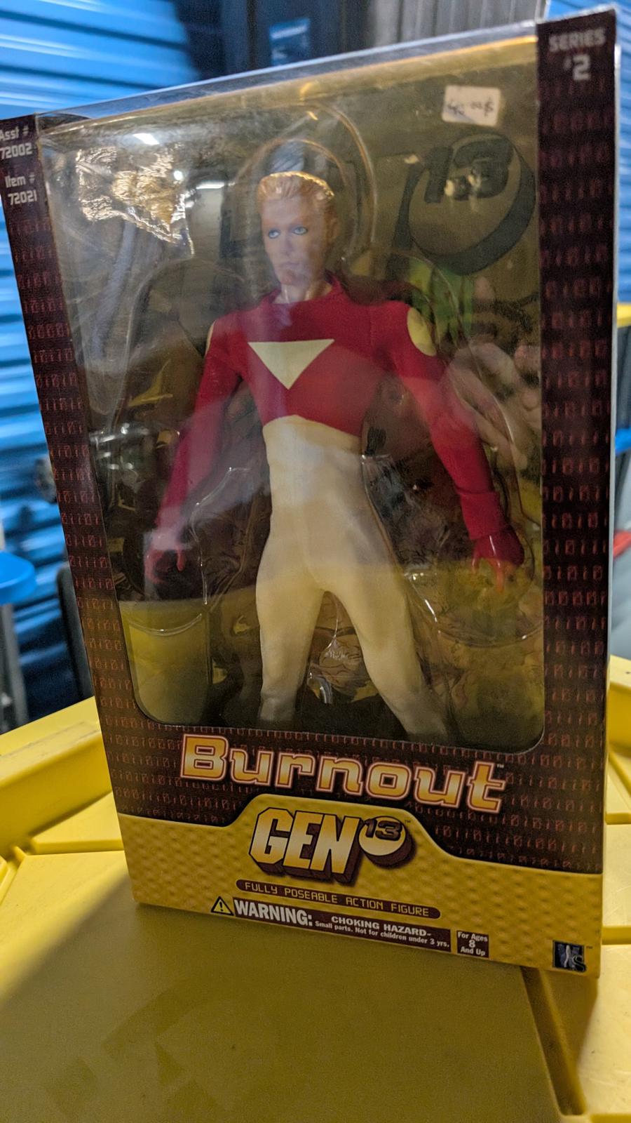 Burnout Gen 13 Action Figure 12” Comic Doll Poseable Articulation Vintage