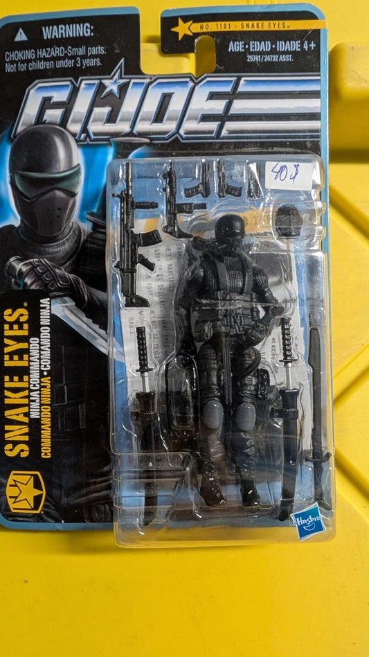 G.I.JOE PURSUIT of COBRA ( POC, 30th SNAKE EYES 2010 NINJA COMMANDO No. 1101