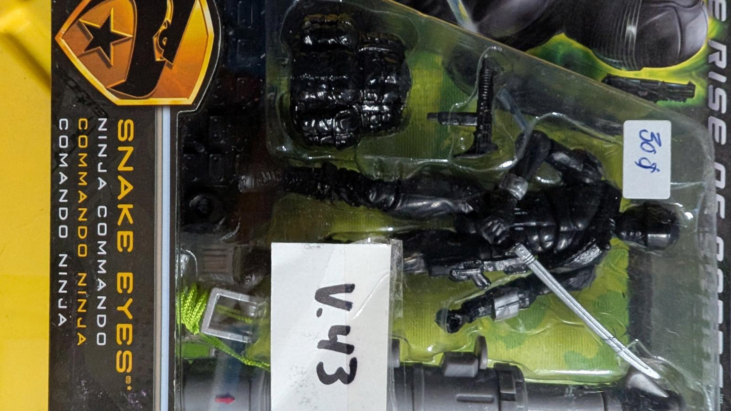 G.I. Joe The Rise of Cobra Snake Eyes Ninja Commando Action Figure 2009