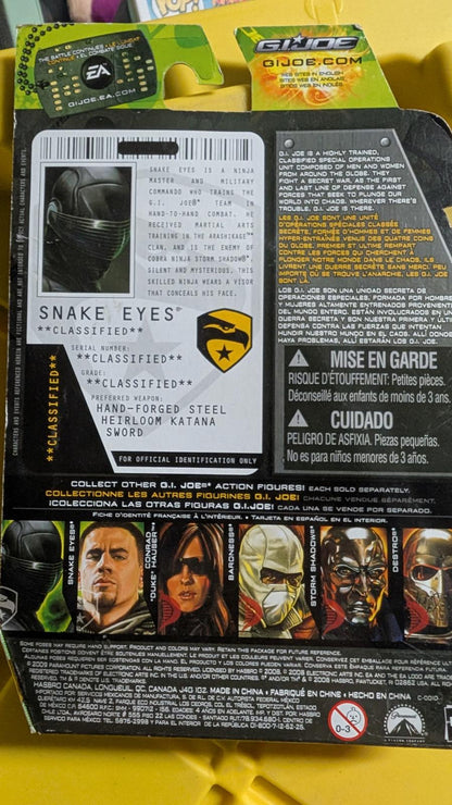 G.I. Joe The Rise of Cobra Snake Eyes Ninja Commando Action Figure 2009