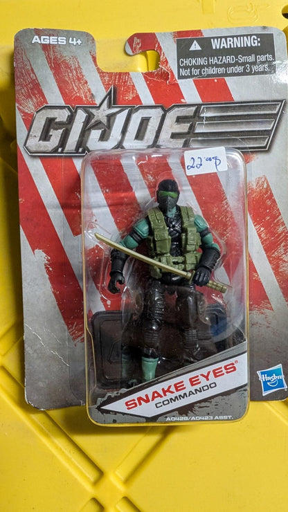 GI Joe Snake Eyes Commando Action Figure 3.5" 2011 Hasbro MOC toy