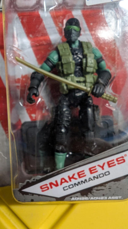 GI Joe Snake Eyes Commando Action Figure 3.5" 2011 Hasbro MOC toy