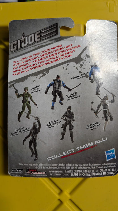 GI Joe Snake Eyes Commando Action Figure 3.5" 2011 Hasbro MOC toy