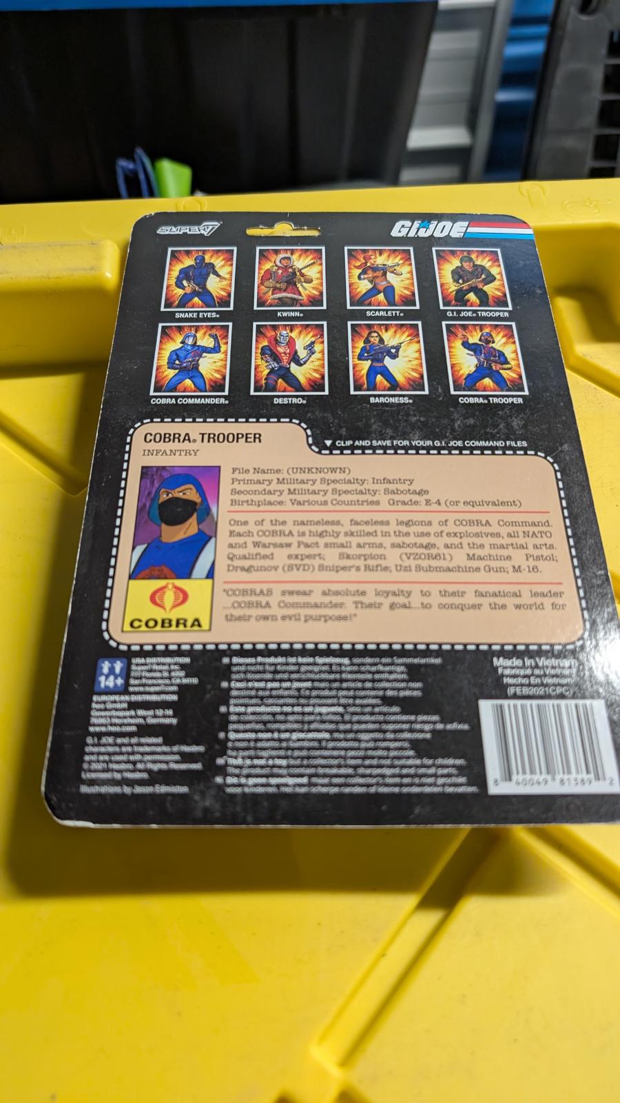 G.I. Joe Cobra Trooper Infantry Action Figure ReAction Figures