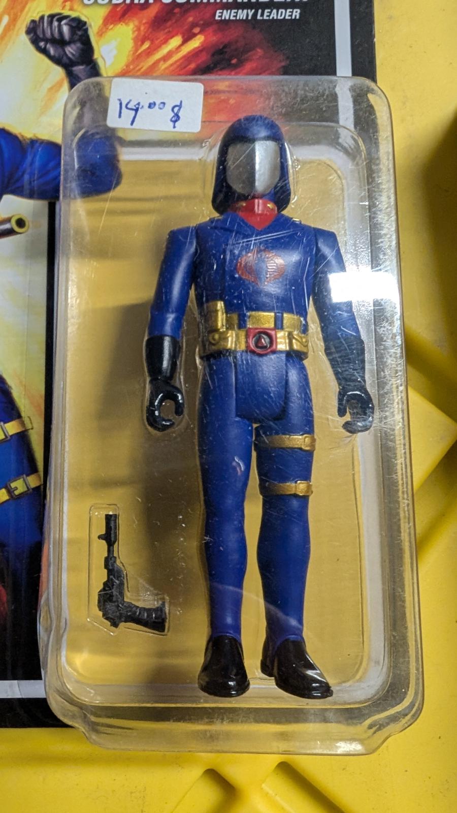 Super7 G.I. Joe Reaction Figures Cobra Commander 3.5 " Action Figure Enemy Leadr