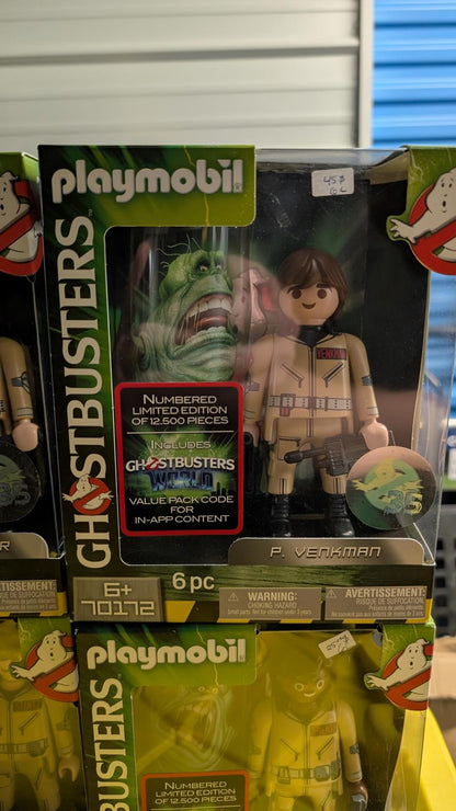 Playmobil Ghostbusters Limited Edition Lot 4 Figures Spengler Venkman Stantz NIB