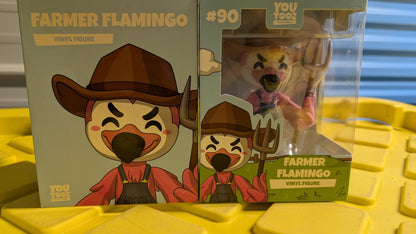 Farmer Flamingo Youtooz #90 Vinyl Figurine Limited Edition New