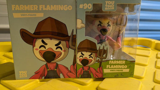 Farmer Flamingo Youtooz #90 Vinyl Figurine Limited Edition New
