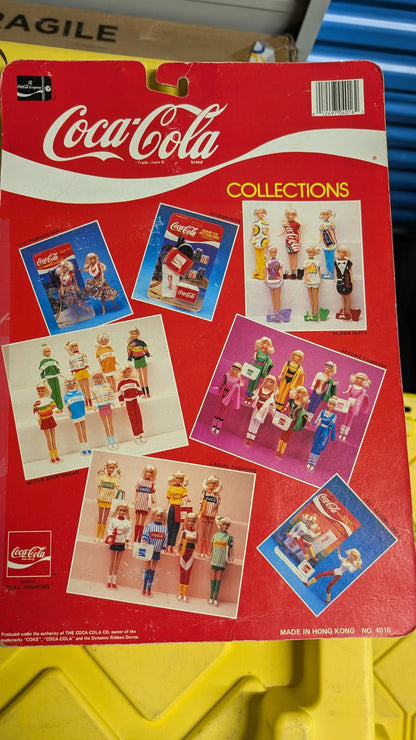 Coca-Cola 11 1/2 Inch Pajama Party Fashion Doll Outfit BBI 1986 NO.4016